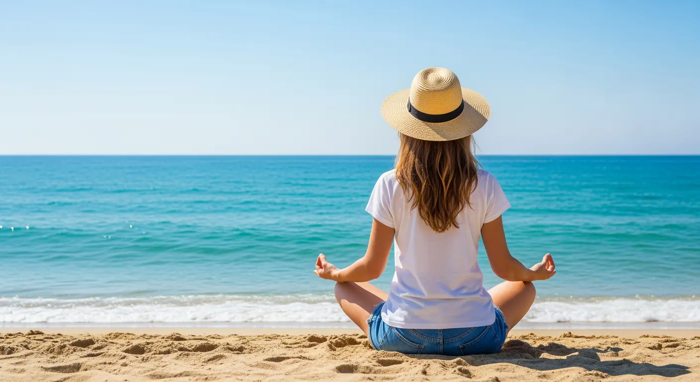 Meditation am Strand