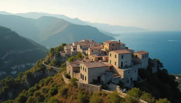Abgelegenes Dorf am Mittelmeer